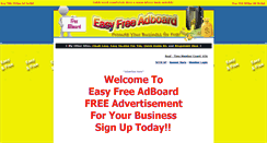Desktop Screenshot of easyfreeadboard.com